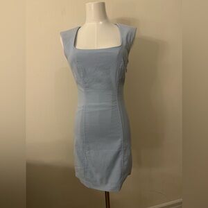 Padded shoulder dress